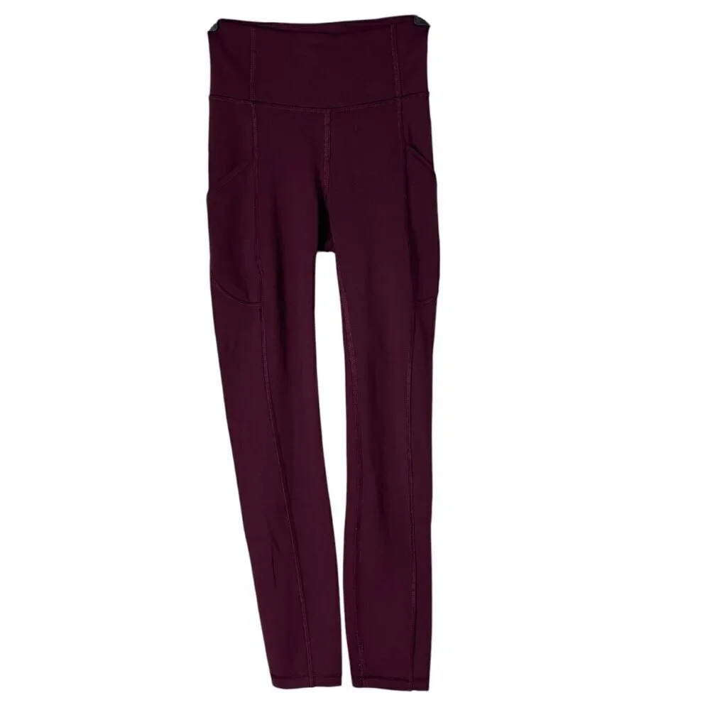Lululemon Womens Invigorate High Rise Leggings Sz 0 Training Stretch Breathable